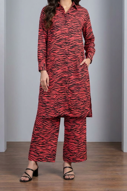 Zebra Print 2-Piece Suit